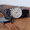 Komono Winston Woven Burgundy Watch