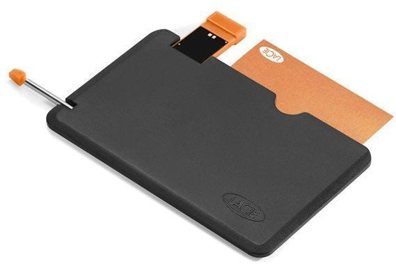 LaCie WriteCard Credit Card USB Flash Drive - 8GB