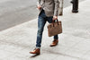 Ona Kingston Briefcase Canvas Bag - Field Tan