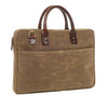 Ona Kingston Briefcase Canvas Bag - Field Tan