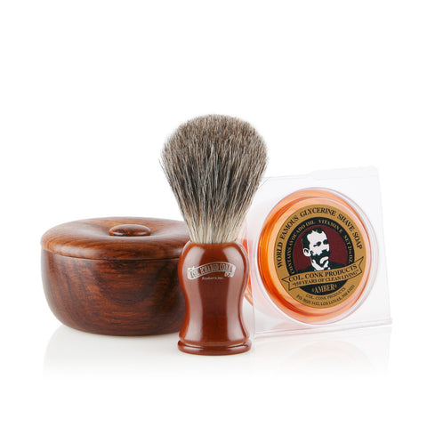 Colonel Conk Rosewood Shaving Gift Set