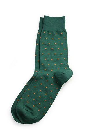 Richer Poorer - Polka Dots Socks - Green