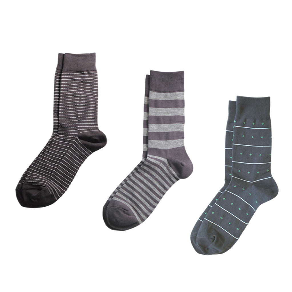 Richer Poorer Socks - Grey - 3-Pack
