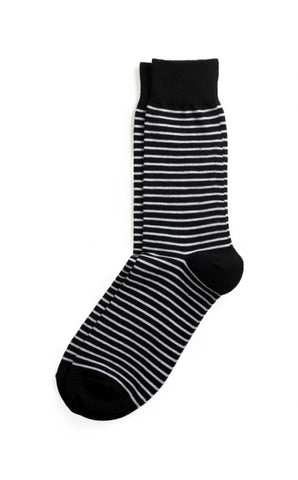 Richer Poorer - Veteran Black & White Socks
