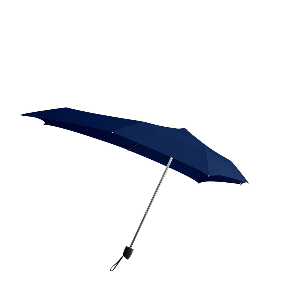Senz Smart S Stormproof Folding Umbrella - Deep Blue