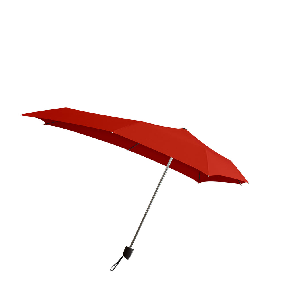 Senz Smart S Stormproof Folding Umbrella - Sunset Red