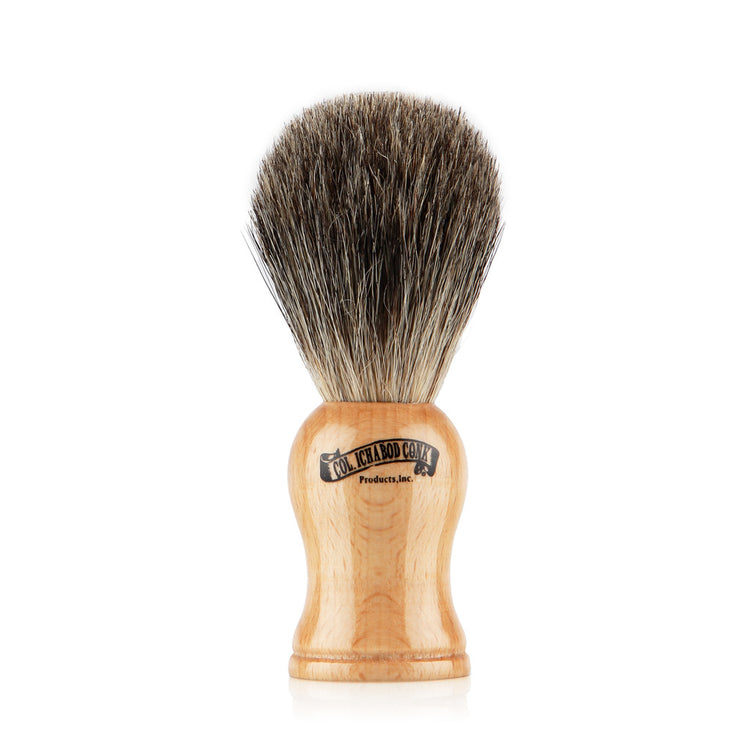 Mixed Badger Shaving Brush - Beech Wood