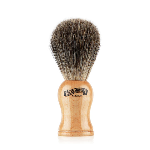 Mixed Badger Shaving Brush - Beech Wood
