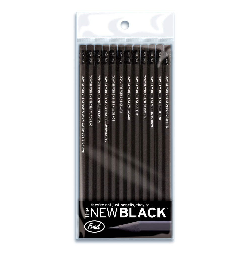 The New Black Pencils - Pack of 12 :: Maxton Men