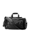 Deluxe Leather Duffel Bag - Black