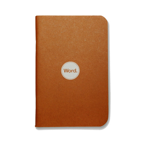 Word Notebooks - Orange - 3-Pack