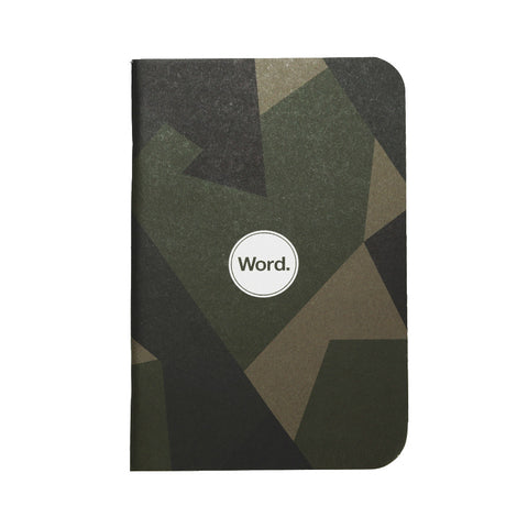 Word Notebooks - Swedish Camo - 3-Pack